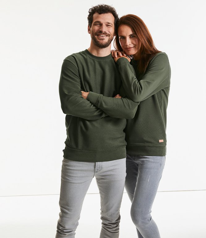 Image 1 of Russell Pure Organic Reversible Sweatshirt