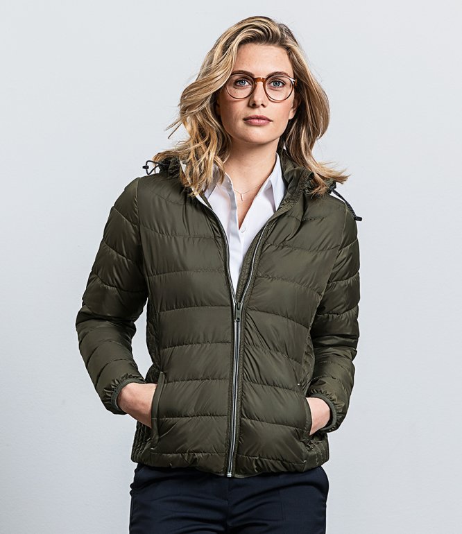 Image 1 of Russell Ladies Hooded Nano Padded Jacket