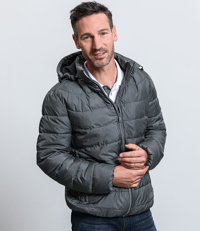 Image 1 of Russell Hooded Nano Padded Jacket