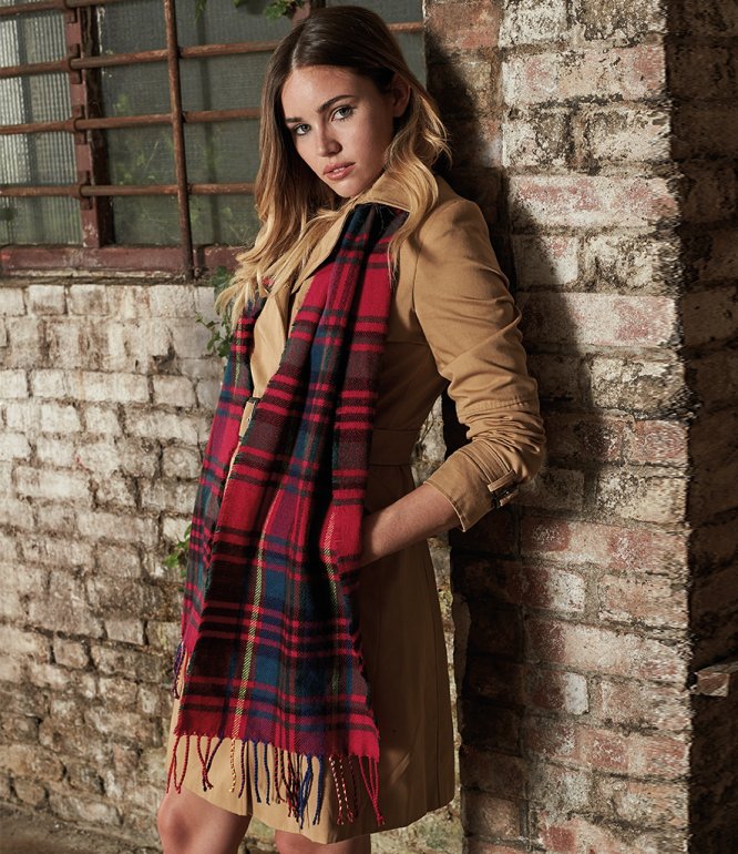 Image 1 of Beechfield Classic Check Scarf
