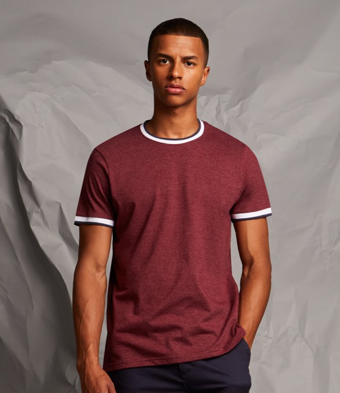 Image 1 of Front Row Contrast Tipped T-Shirt