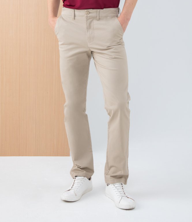 Image 1 of Henbury Stretch Flex Waistband Chino Trousers