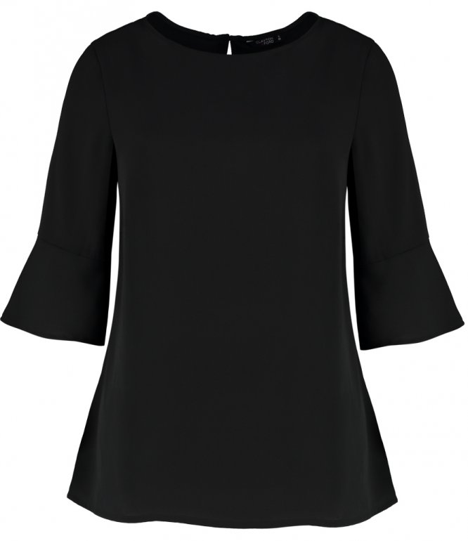Image 1 of Clayton and Ford Ladies Regular Fit Fluted Sleeve Top