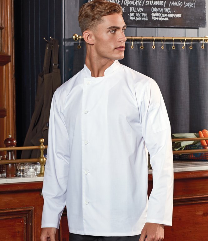 Image 1 of Premier Essential Long Sleeve Chef's Jacket