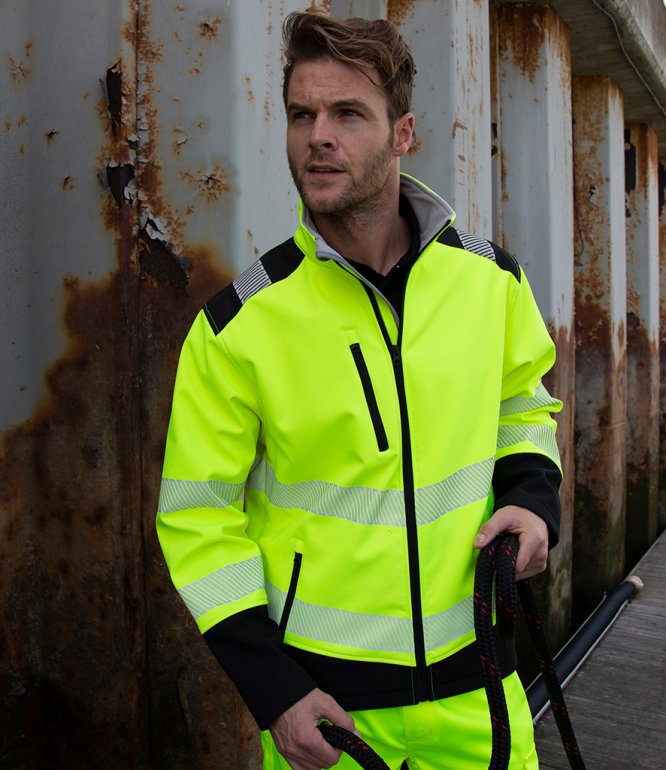Image 1 of Result Safe-Guard Printable Ripstop Safety Soft Shell Jacket