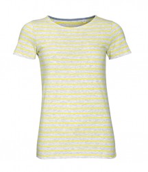 Image 4 of SOL'S Ladies Miles Striped T-Shirt