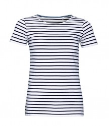 Image 3 of SOL'S Ladies Miles Striped T-Shirt