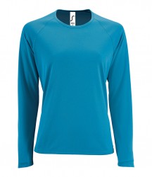 Image 2 of SOL'S Ladies Sporty Long Sleeve Performance T-Shirt