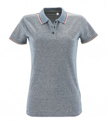 Image 3 of SOL'S Ladies Paname Heather Piqué Polo Shirt