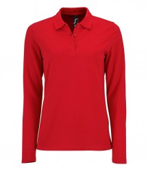Image 8 of SOL'S Ladies Perfect Long Sleeve Piqué Polo Shirt