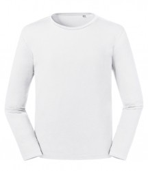 Image 2 of Russell Pure Organic Long Sleeve T-Shirt
