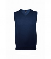Image 3 of SOL'S Unisex Gentlemen Sleeveless Cotton Acrylic V Neck Sweater