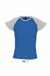 Image 8 of SOL'S Ladies Milky Contrast Baseball T-Shirt