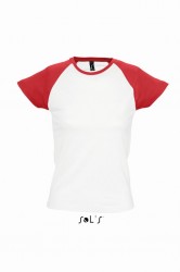 Image 5 of SOL'S Ladies Milky Contrast Baseball T-Shirt