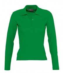 Image 13 of SOL'S Ladies Podium Long Sleeve Cotton Piqué Polo Shirt