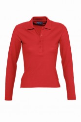 Image 8 of SOL'S Ladies Podium Long Sleeve Cotton Piqué Polo Shirt