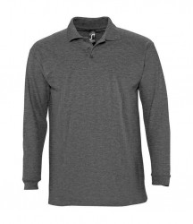 Image 16 of SOL'S Winter II Long Sleeve Cotton Piqué Polo Shirt