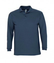 Image 10 of SOL'S Winter II Long Sleeve Cotton Piqué Polo Shirt