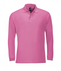Image 4 of SOL'S Winter II Long Sleeve Cotton Piqué Polo Shirt