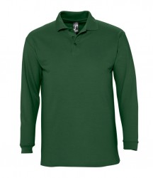 Image 12 of SOL'S Winter II Long Sleeve Cotton Piqué Polo Shirt