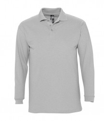 Image 13 of SOL'S Winter II Long Sleeve Cotton Piqué Polo Shirt