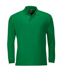 Image 14 of SOL'S Winter II Long Sleeve Cotton Piqué Polo Shirt