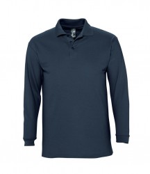 Image 14 of SOL'S Winter II Long Sleeve Cotton Piqué Polo Shirt
