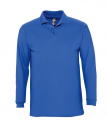 Image 12 of SOL'S Winter II Long Sleeve Cotton Piqué Polo Shirt
