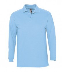 Image 10 of SOL'S Winter II Long Sleeve Cotton Piqué Polo Shirt