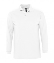 Image 11 of SOL'S Winter II Long Sleeve Cotton Piqué Polo Shirt