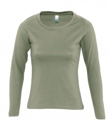Image 10 of SOL'S Ladies Majestic Long Sleeve T-Shirt