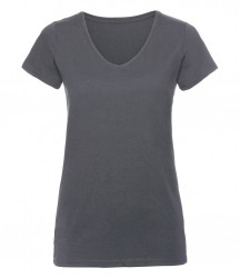 Image 5 of Russell Ladies V Neck HD T-Shirt
