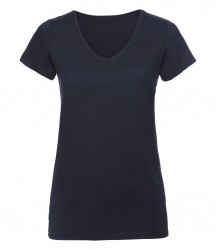 Image 6 of Russell Ladies V Neck HD T-Shirt