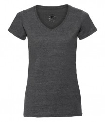 Image 7 of Russell Ladies V Neck HD T-Shirt