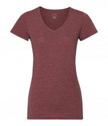 Image 8 of Russell Ladies V Neck HD T-Shirt