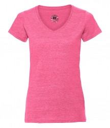 Image 9 of Russell Ladies V Neck HD T-Shirt