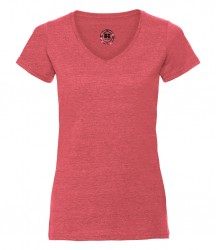Image 10 of Russell Ladies V Neck HD T-Shirt