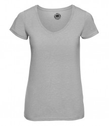 Image 11 of Russell Ladies V Neck HD T-Shirt