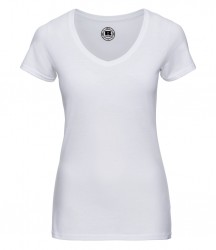 Image 12 of Russell Ladies V Neck HD T-Shirt