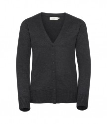 Image 3 of Russell Collection Ladies Cotton Acrylic V Neck Cardigan