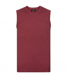 Image 5 of Russell Collection Sleeveless Cotton Acrylic V Neck Sweater