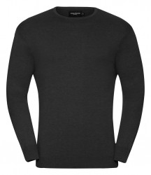 Image 6 of Russell Collection Cotton Acrylic Crew Neck Sweater