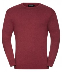 Image 5 of Russell Collection Cotton Acrylic Crew Neck Sweater