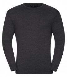 Image 2 of Russell Collection Cotton Acrylic Crew Neck Sweater