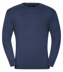 Image 4 of Russell Collection Cotton Acrylic Crew Neck Sweater