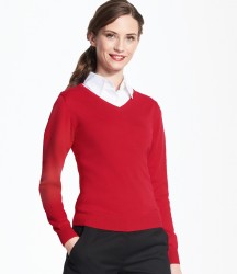 SOL'S Ladies Galaxy Cotton Acrylic V Neck Sweater image
