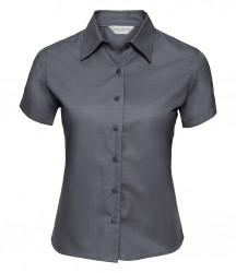 Image 6 of Russell Collection Ladies Short Sleeve Classic Twill Shirt