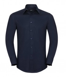 Image 4 of Russell Collection Long Sleeve Tailored Oxford Shirt