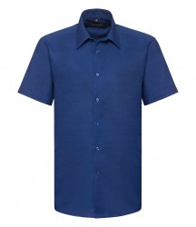 Image 3 of Russell Collection Short Sleeve Tailored Oxford Shirt