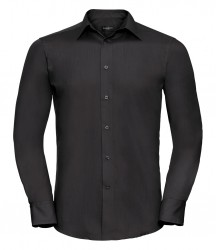 Image 6 of Russell Collection Long Sleeve Tailored Poplin Shirt